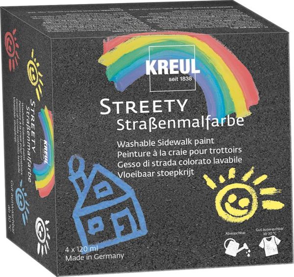 KREUL Streety Straßenmalfarbe Starter Set 120 ml