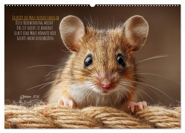 Produktbild: Nicht 08/15 - Deutsche Redewendungen und ihre Herkunft (hochwertiger Premium Wandkalender 2026 DIN A2 quer), Kunstdruck in Hochglanz