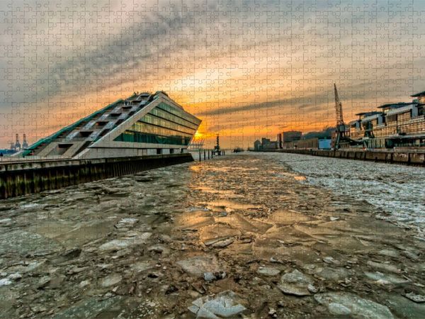 Produktbild: CALVENDO Puzzle Dockland Hamburg | 1000 Teile Lege-Gr&ouml;&szlig;e 64x48cm Foto-Puzzle f&uuml;r gl&uuml;ckliche Stunden
