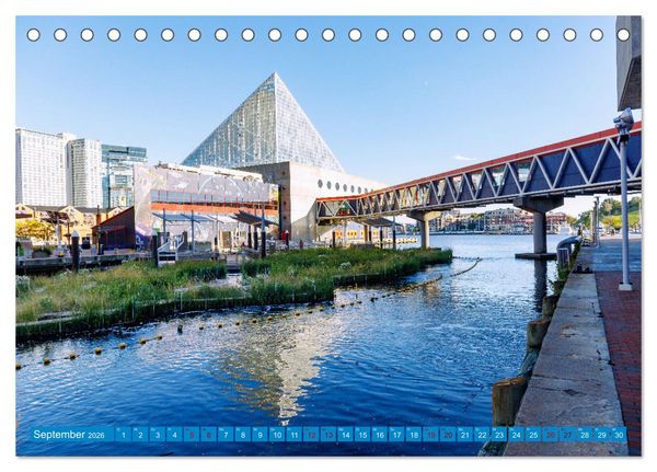 Produktbild: Baltimore. Maritimer Charme an der Ostk&uuml;ste der USA (Tischkalender 2026 DIN A5 quer), CALVENDO Monatskalender
