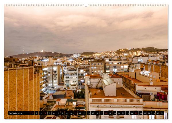 Produktbild: Barcelona - &Uuml;ber den D&auml;chern Kataloniens (Wandkalender 2026 DIN A2 quer), CALVENDO Monatskalender