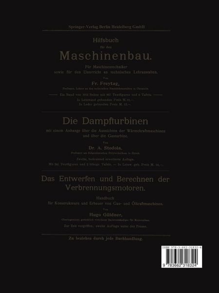 Produktbild: Theorie und Practische Berechnung der Heissdampfmaschinen