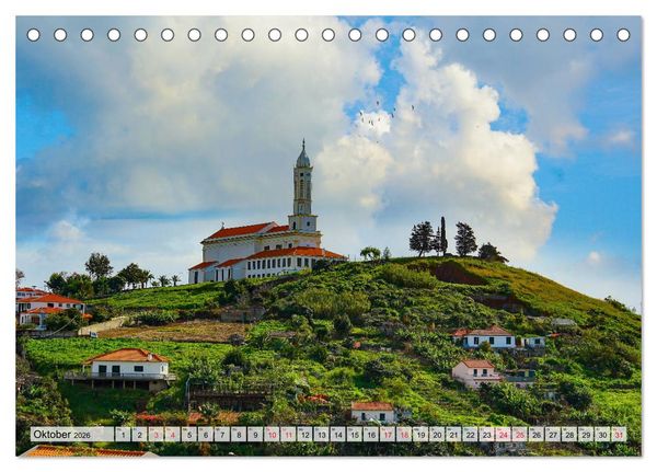 Produktbild: Madeira Die Stadt Funchal (Tischkalender 2026 DIN A5 quer), CALVENDO Monatskalender