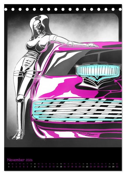 Produktbild: CYBER PINUPS (Tischkalender 2026 DIN A5 hoch), CALVENDO Monatskalender