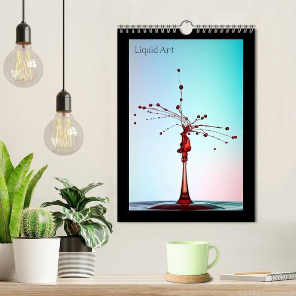 Produktbild: Liquid Art - Wassertropfen in Perfektion (Wandkalender 2026 DIN A4 hoch), CALVENDO Monatskalender