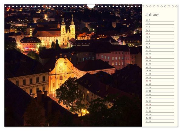 Produktbild: Graz - Metropole der Steiermark (Wandkalender 2026 DIN A3 quer), CALVENDO Monatskalender