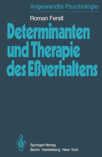Produktbild: Determinanten und Therapie des E&szlig;verhaltens