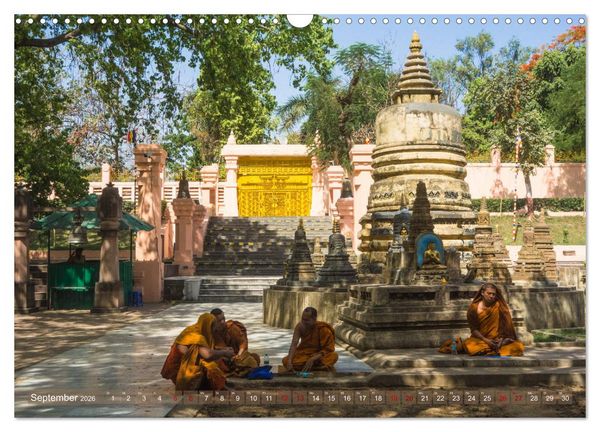 Produktbild: Mahabodhi &ndash; Der wichtigste buddhistische Tempel (Wandkalender 2026 DIN A3 quer), CALVENDO Monatskalender