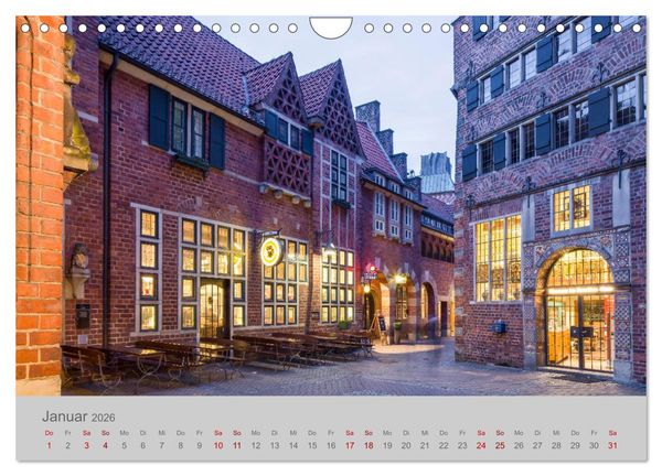 Produktbild: Hansestadt Bremen (Wandkalender 2026 DIN A4 quer), CALVENDO Monatskalender