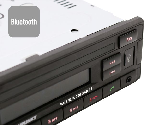 Produktbild: Blaupunkt Valencia 200 DAB BT Autoradio Bluetooth&reg;-Freisprecheinrichtung, DAB+ Tuner