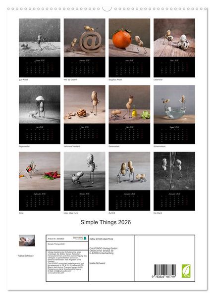 Produktbild: Simple Things 2026 (hochwertiger Premium Wandkalender 2026 DIN A2 hoch), Kunstdruck in Hochglanz