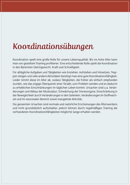 Produktbild: Aktives Ged&auml;chtnistraining f&uuml;r Senioren mit Bewegungen. So halten Sie Kopf und K&ouml;rper fit