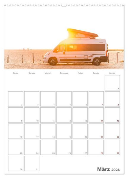 Produktbild: Vanlife Jahresplaner (hochwertiger Premium Wandkalender 2026 DIN A2 hoch), Kunstdruck in Hochglanz