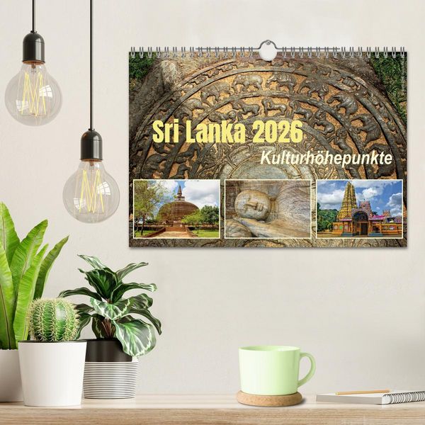 Produktbild: Sri Lanka 2026 Kulturh&ouml;hepunkte (Wandkalender 2026 DIN A4 quer), CALVENDO Monatskalender