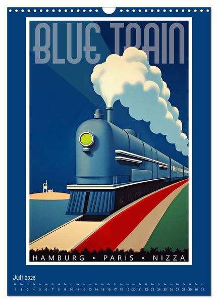 Produktbild: Art-D&eacute;co Vintage-Poster (Wandkalender 2026 DIN A3 hoch), CALVENDO Monatskalender