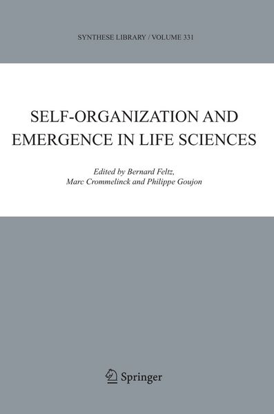 Produktbild: Self-organization and Emergence in Life Sciences
