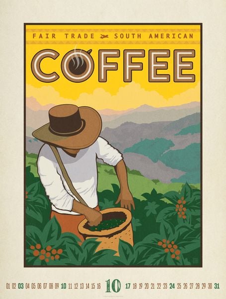 Produktbild: Coffee Time Kaffee-Plakate-Kalender 2027