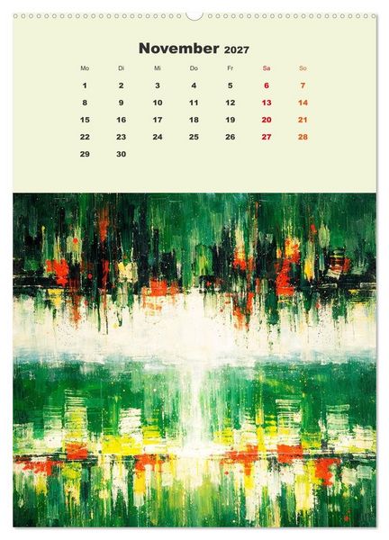 Produktbild: Upside Down Gem&auml;lde - Gespiegelte Landschaften (hochwertiger Premium Wandkalender 2027 DIN A2 hoch), Kunstdruck in Hochglanz
