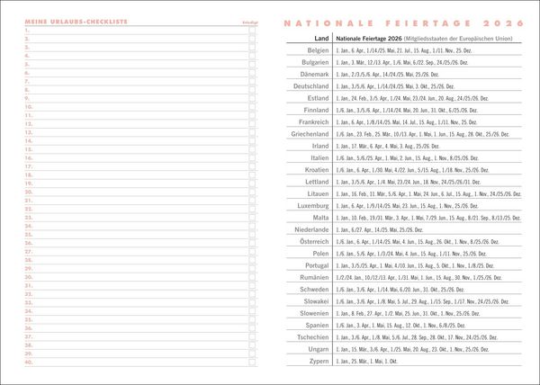 Produktbild: Lady Terminkalender A6 2026