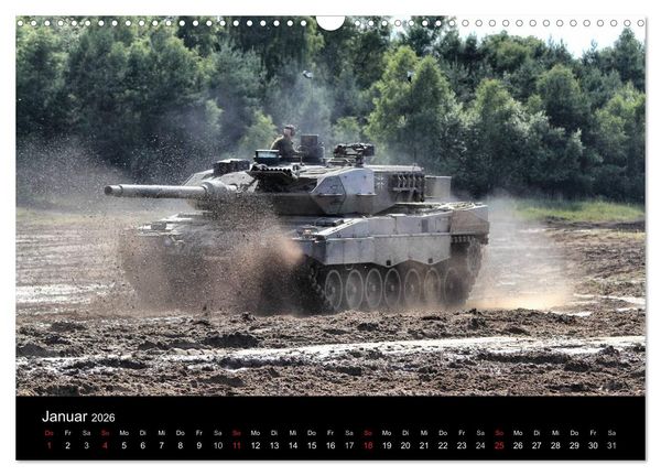 Produktbild: Panzerstahl auf der Heide &ndash; Das Heer legt wieder los (Wandkalender 2026 DIN A3 quer), CALVENDO Monatskalender