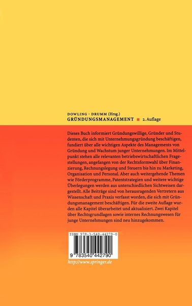 Produktbild: Gr&uuml;ndungsmanagement