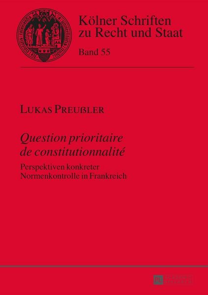 Produktbild: &laquo;Question prioritaire de constitutionnalit&eacute;&raquo;