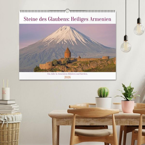 Produktbild: Steine Des Glaubens: Heiliges Armenien (Wandkalender 2026 DIN A2 quer), CALVENDO Monatskalender
