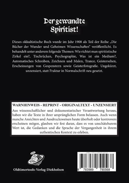 Produktbild: Der gewandte Spiritist, Enth&uuml;llungen aus der Geisterwelt