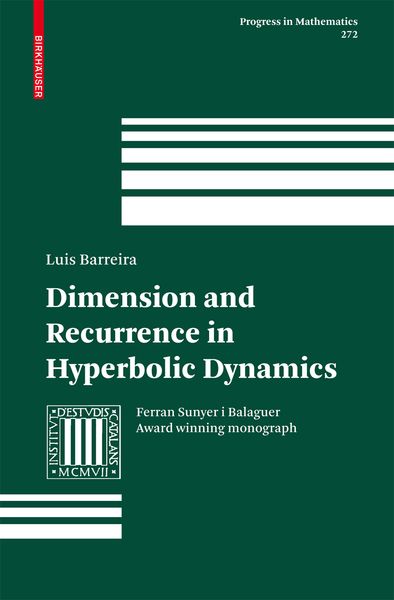 Produktbild: Dimension and Recurrence in Hyperbolic Dynamics