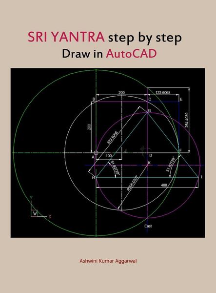 Produktbild: Sri Yantra step by step draw in AutoCAD