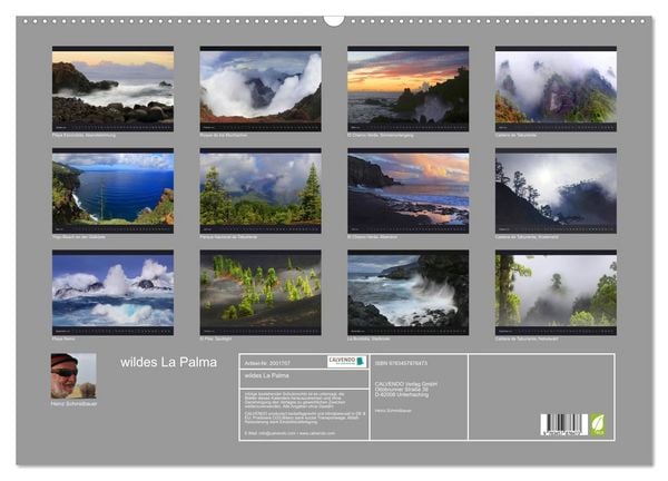 Produktbild: wildes La Palma (Wandkalender 2026 DIN A2 quer), CALVENDO Monatskalender