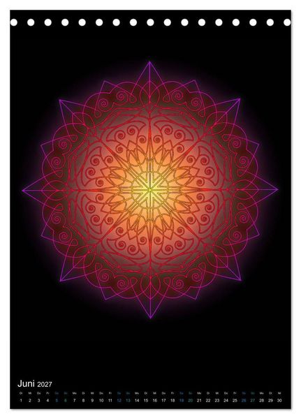Produktbild: Mandala-Kalender 2027 (Tischkalender 2027 DIN A5 hoch), CALVENDO Monatskalender