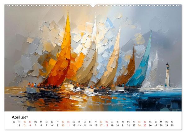 Produktbild: Segeln - Tanz mit dem Wind (Wandkalender 2027 DIN A2 quer), CALVENDO Monatskalender
