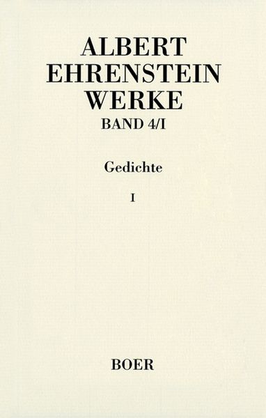 Produktbild: Werke IV: Gedichte