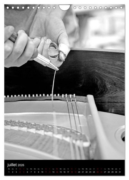 Produktbild: Au son du piano (Calendrier mural 2026 DIN A4 horizontal), CALVENDO calendrier mensuel