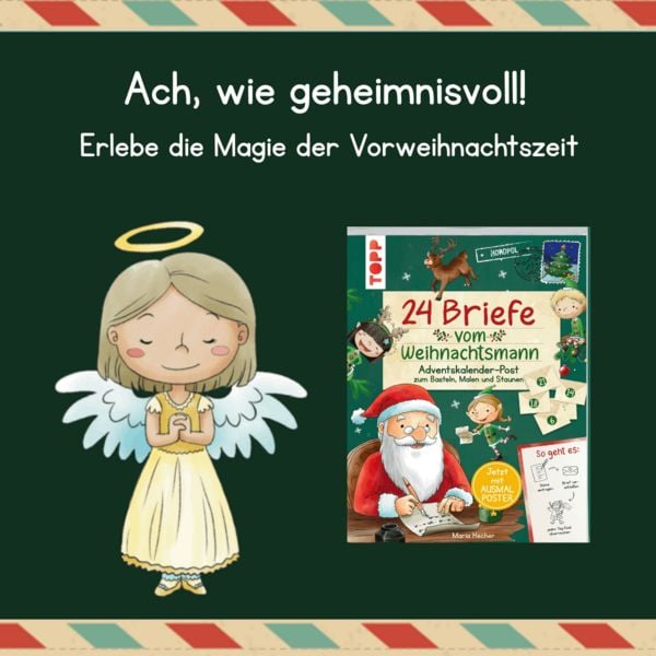 Produktbild: 24 Briefe vom Weihnachtsmann. Adventskalender-Post zum Basteln, Malen und Staunen