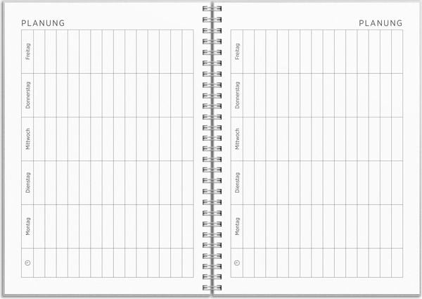 Produktbild: Kalender 26/27 Senator A5 Textil Hellgrau