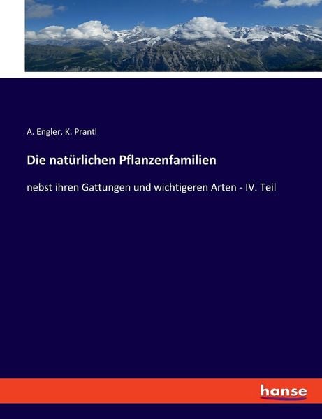 Die natürlichen Pflanzenfamilien, Taschenbuch von A. Engler , K. Prantl, Hansebooks, 9783348083966