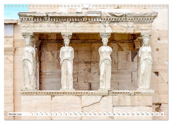 Produktbild: Gr&egrave;ce antique et Architecture (Calendrier mural 2026 DIN A3 vertical), CALVENDO calendrier mensuel