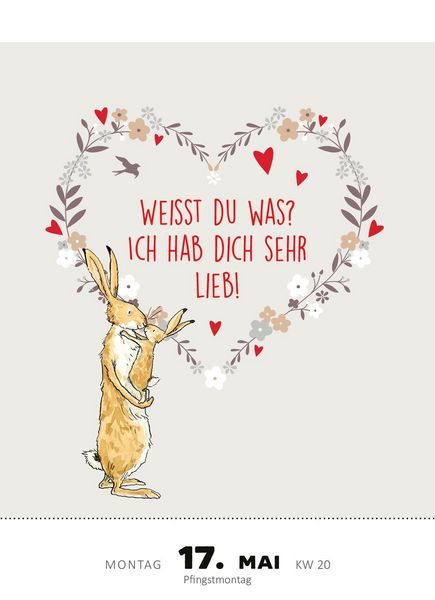 Produktbild: Abrei&szlig;kalender Wei&szlig;t du eigentlich, wie lieb ich dich hab? 2027