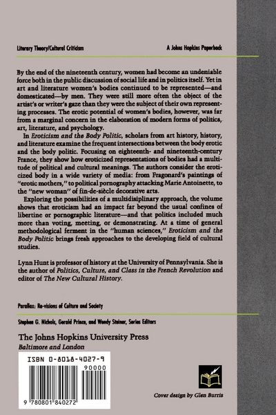 Produktbild: Eroticism and the Body Politic