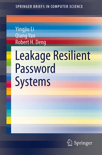 Produktbild: Leakage Resilient Password Systems