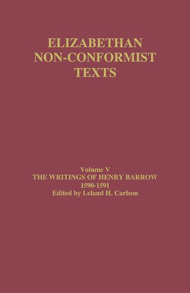 Produktbild: The Writings of Henry Barrow, 1590-91