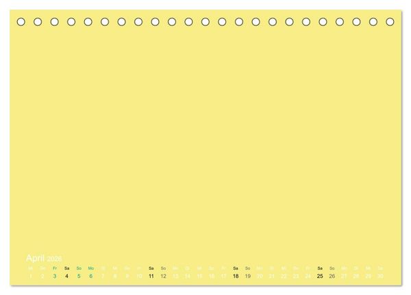 Produktbild: Bastelkalender - Gelb (Tischkalender 2026 DIN A5 quer), CALVENDO Monatskalender