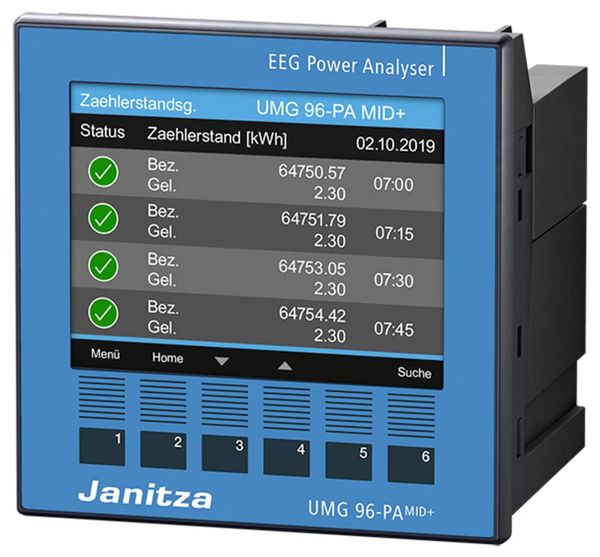 Produktbild: Janitza UMG96-PA-MID+