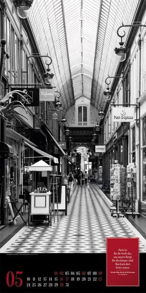 Produktbild: Paris, je t&rsquo;aime Literatur-Kalender 2027