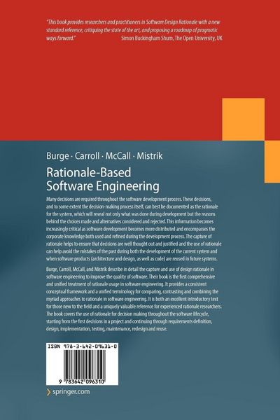Produktbild: Rationale-Based Software Engineering