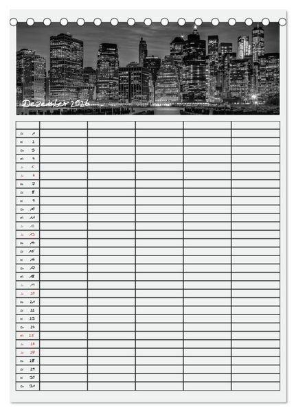 Produktbild: NEW YORK CITY Teamplaner (Tischkalender 2026 DIN A5 hoch), CALVENDO Monatskalender