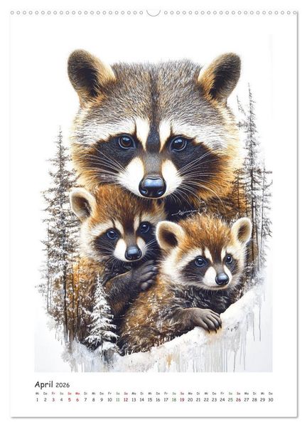 Produktbild: Wild und vertraut (hochwertiger Premium Wandkalender 2026 DIN A2 hoch), Kunstdruck in Hochglanz