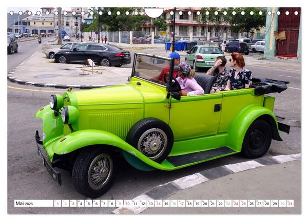 Produktbild: Ford Modell A - Ein r&uuml;stiger Neunzigj&auml;hriger in Havanna (Wandkalender 2026 DIN A4 quer), CALVENDO Monatskalender
